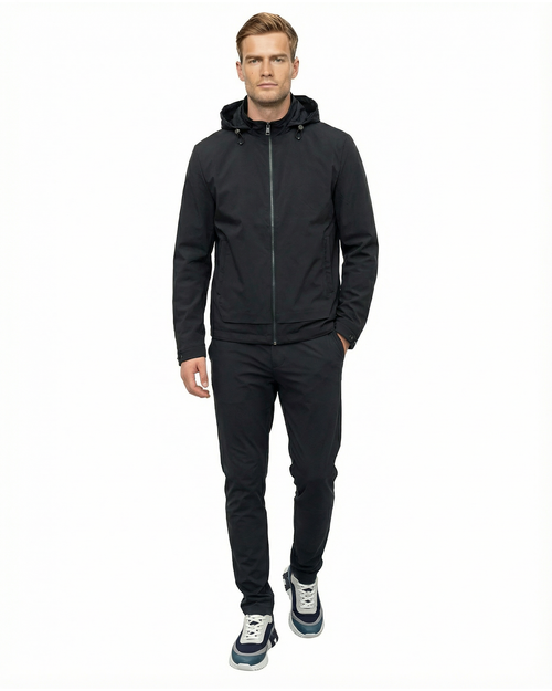 Luxe Panel Jacket - Navy