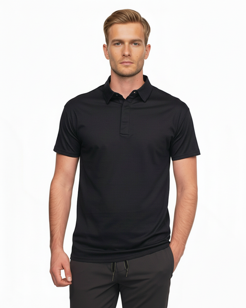 Polo de manga corta Tribal Society Luxury - Azul marino