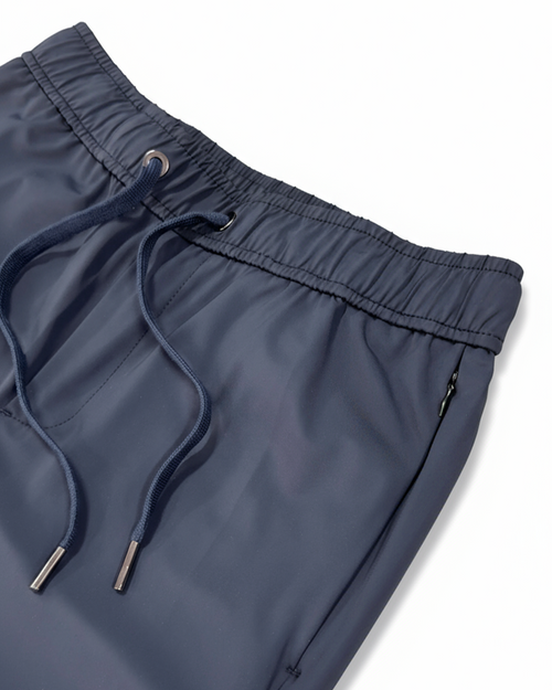 Luxe Hidden Zip Pants - Navy