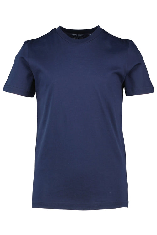 Kid's Mercerised Cotton T Shirt - Navy Tribal Society