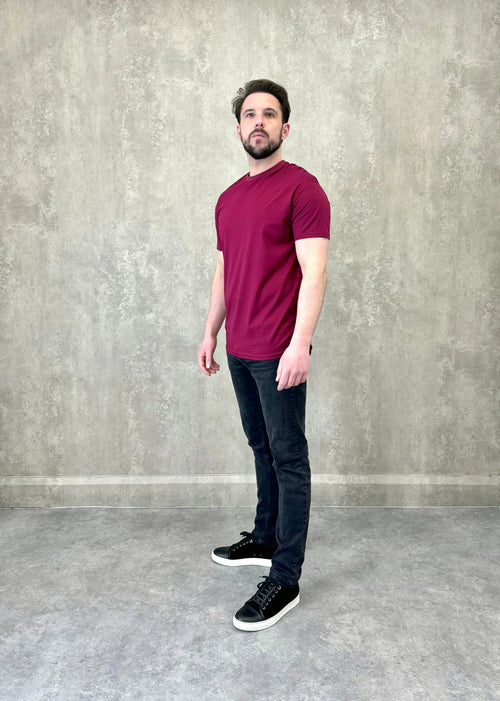 Luxury Collection T Shirt - Burgundy Tribal Society