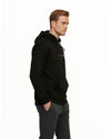 Heavy Plain Pocket Logo Hoodie - Black