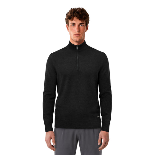 Luxe Quarter Zip Knit - Black