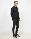 Luxe Button Through Shirt - Navy