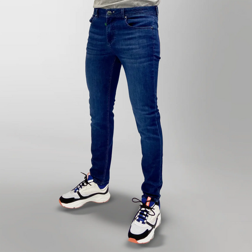 002 Men's Tribal Society Luxury Edition Slim Fit Jeans - Blue Tribal Society