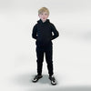 Kid's Tribal Society Plain Hoodie - Black Tribal Society