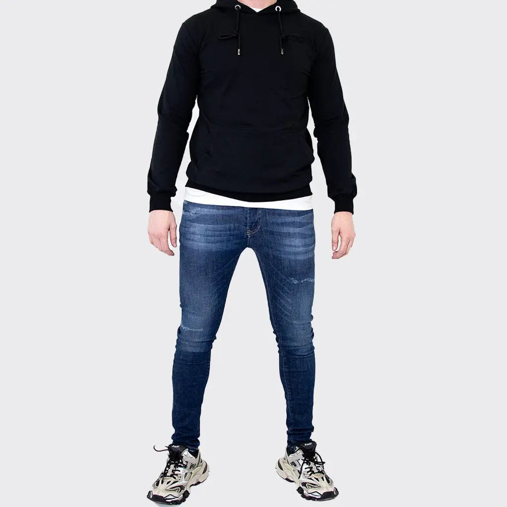 Plain Lightweight Hoodie - Black – Tribal Society